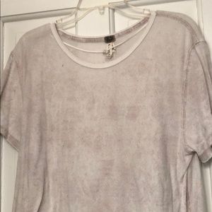 Free People Light Pink Snakeskin Tee